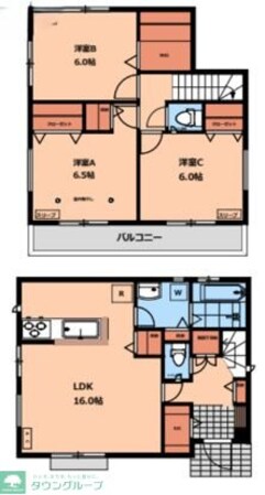 小川町1丁目478戸建賃貸住宅の物件間取画像